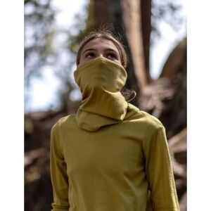Nui Organics 100% Merino Wool Snood Neck Gaiter Willow Size Large
